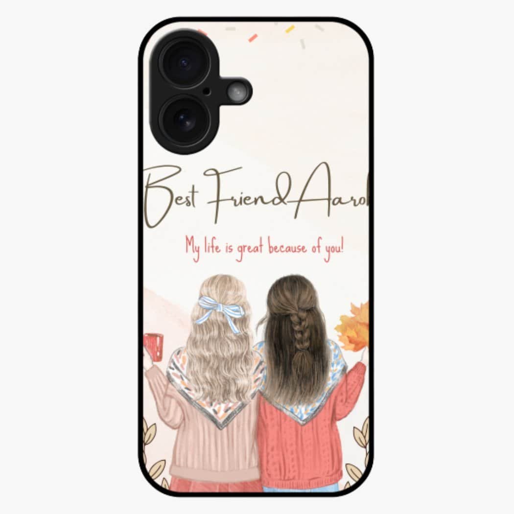 Best Friend Name Customize Glossy Premium Phone Cover