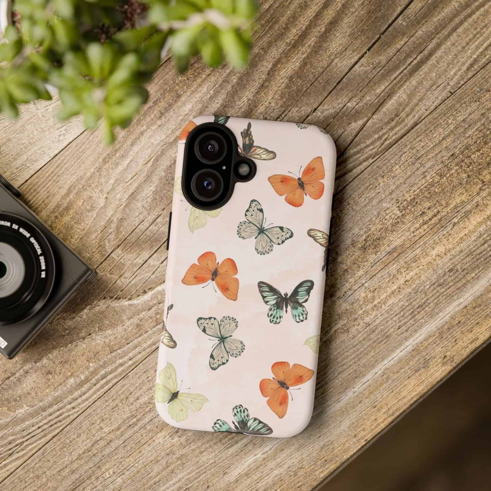 Butterflies Print Premium Phone Cover - Image 3