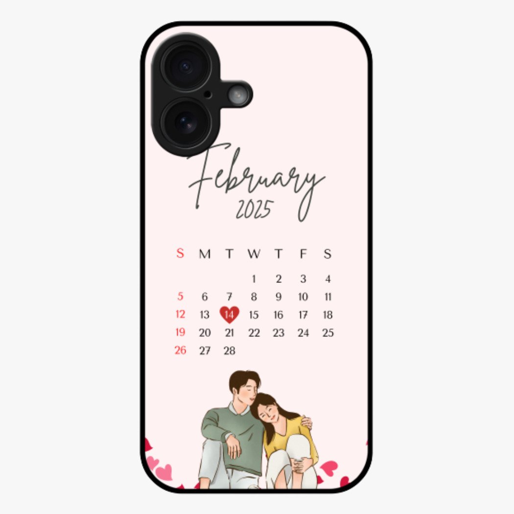 Love Calendar Customize Glossy Premium Phone Cover