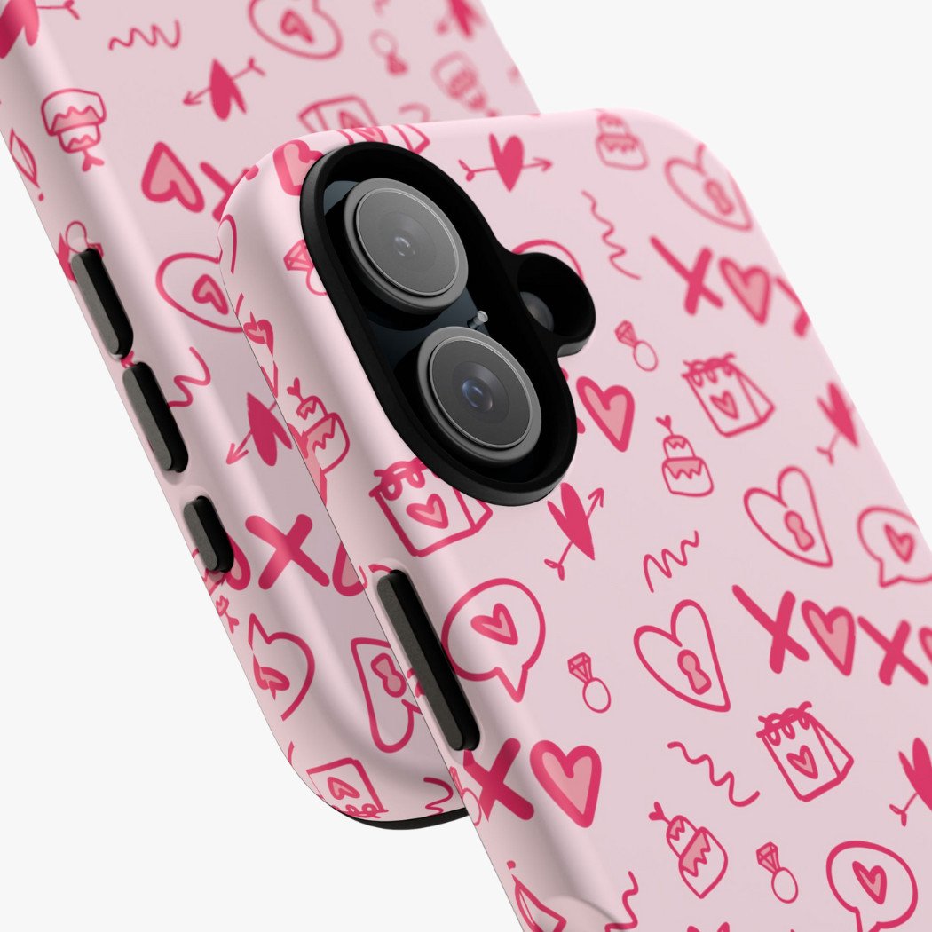 Pink Cute Aesthetic Print Premium Phone Cover - Image 2