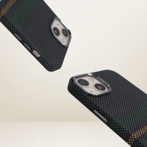 RichCase Premium Carbon Fiber Dual-Tone MagSafe Case for iPhone 14
