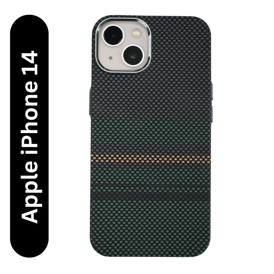 RichCase™ Premium Carbon Fiber Dual-Tone MagSafe Case for iPhone 14 – Sporty Elegance & Modern Protection